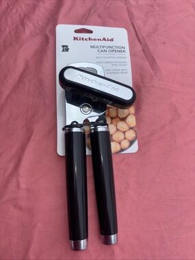 KitchenAid Black and Silver Multifunction Can Opener